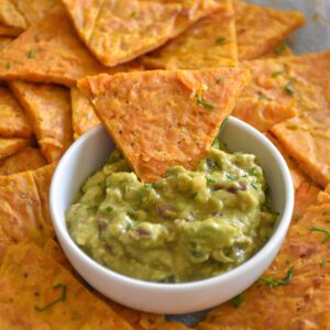 Nachos de zanahoria sin gluten