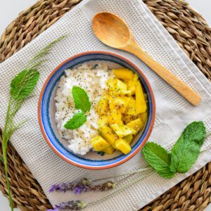 Mango sticky rice receta