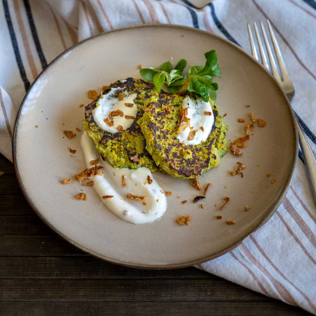 Hamburguesa vegetariana de brócoli