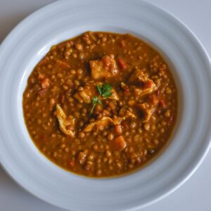 receta lentejas con pollo