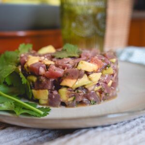 Tartar de atún y aguacate