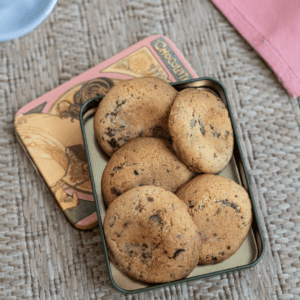 Galletas esponjosas con chocolate