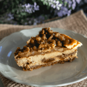 Cheesecake de manzana y nueces