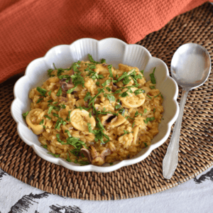 Arroz con calamar y gambas