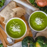 crema de verduras de espinacas y zapallitos