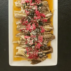 Ensalada templada de berenjena
