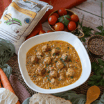 Curry de lentejas cremoso con albondiguillas tiernas2