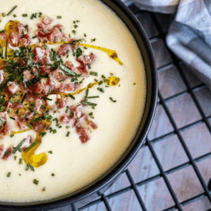 crema fria de esparragos blancos