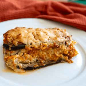 Lasaña de berenjena vegetariana