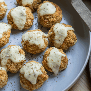 albóndigas de brócoli bacon y queso