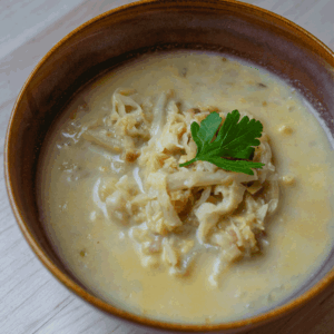 Sopa de col y cebolleta