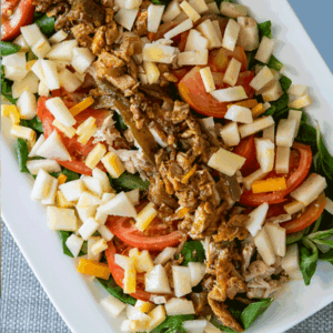 Ensalada de queso y pollo