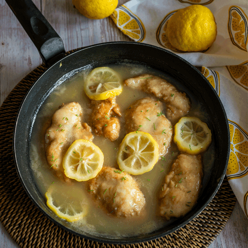 Pollo al limón estilo asiático